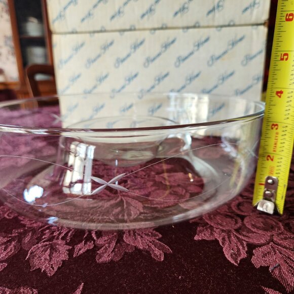 Princess House Heritage Hand Blown Vintage Chip N Dip Veggie Bowl Servewear 401 - Picture 3 of 7